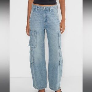 The '90s Millie Hi-Rise Cargo Jean - 7 Yrs Bleu Taboo